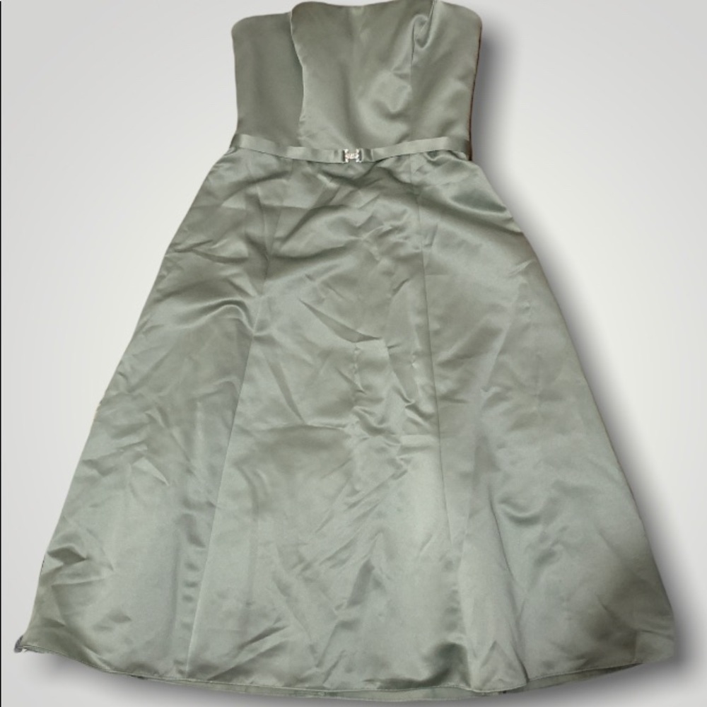 Michelangelo Strapless Green Dress